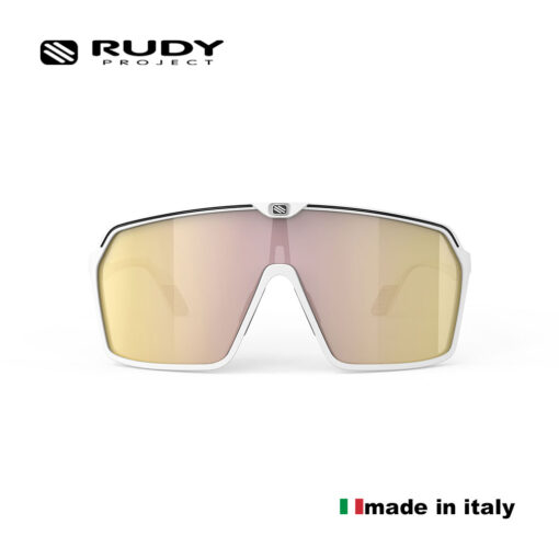 Rudy Project Performance Eyewear Spinshield Multilaser Gold Cycling Shades Sunglasses for Men and Women