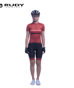 Rudy Project Womens Gravel / MTB Cycling Shorts in Black Red Model 3