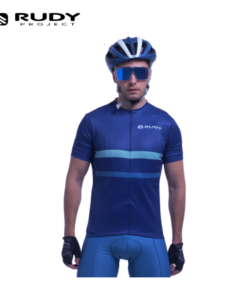Rudy Project Mens Gravel / MTB Cycling Jersey in Ocean Blue Model 3